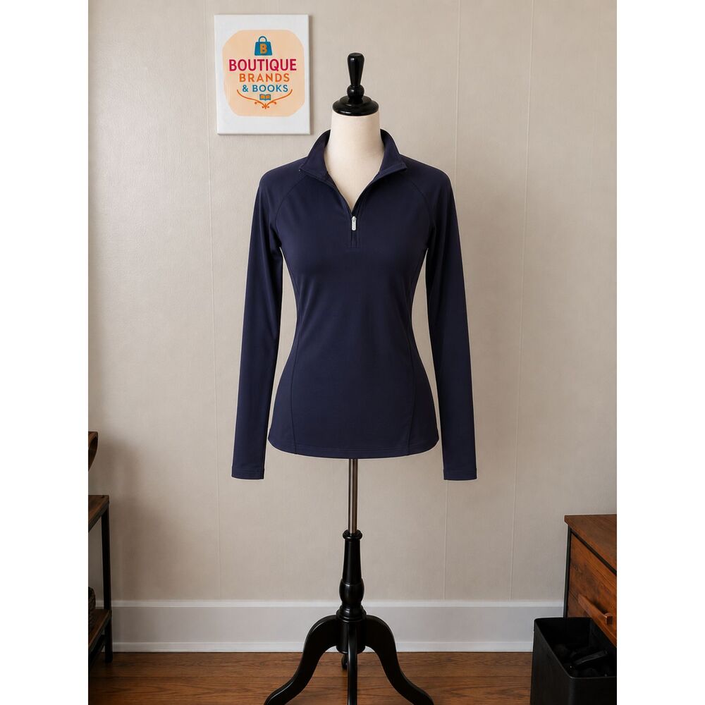 Yogalicious Lux Long Sleeve Athletic Pullover Sweatshirt Purple Size Medium